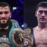 Pelea Dmitry Bivol y Artur Beterbiev son dos boxeadores.